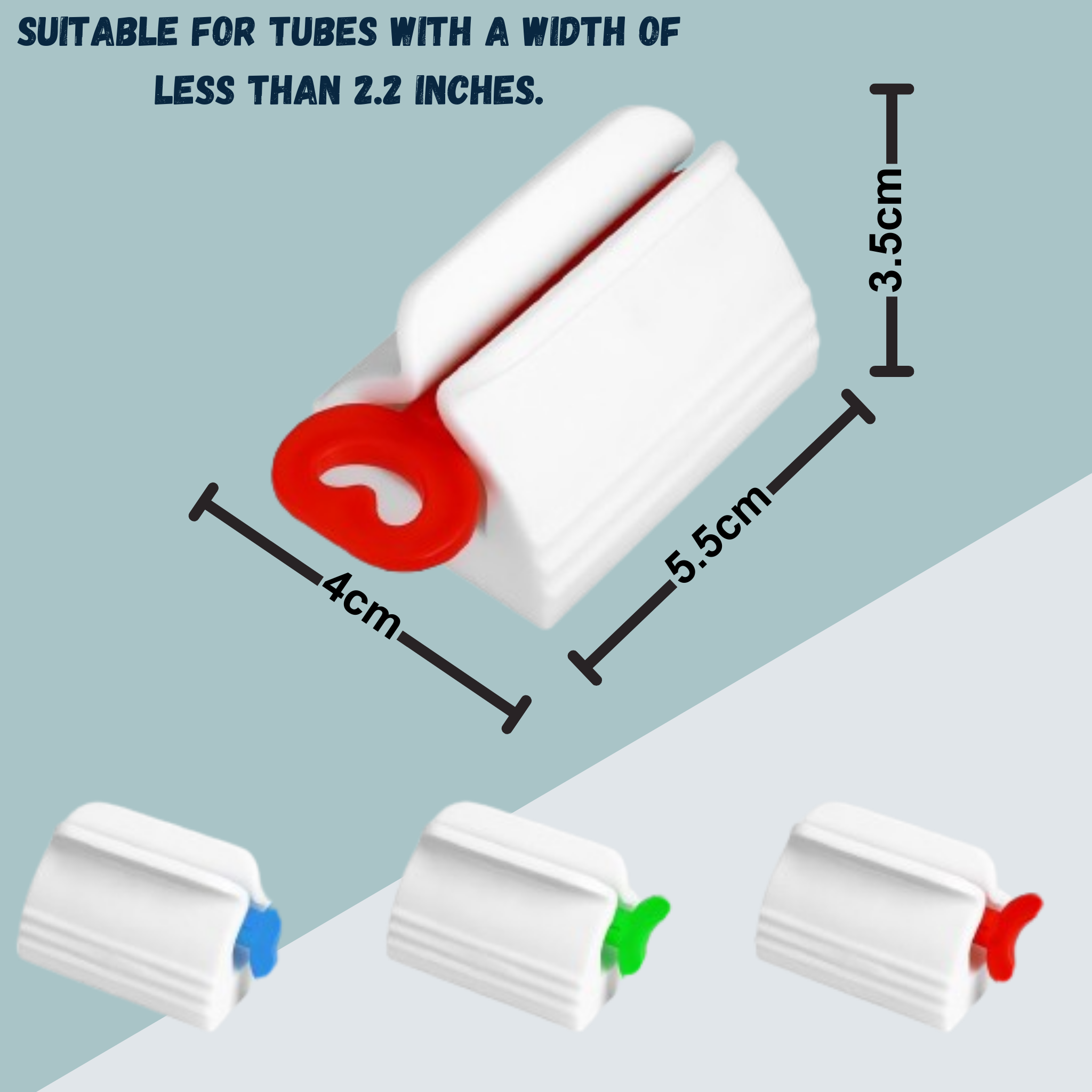 Toothpaste Tube Squeezer Dispenser, Multi-Purpose Holder.