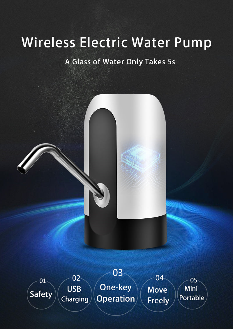 Portable USB Electric Water Bottle Pump for water Gallons